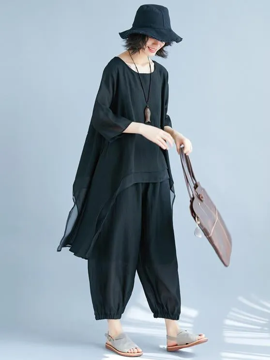 2018 Solid Color Loose Suit
