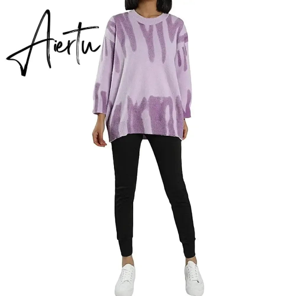 Aiertu Autumn Winter Women Cardigans Warm Knitted Sweater Jacket Pocket Embroidery Fashion Knit Cardigan Coat Lady Loose Sweaters tops