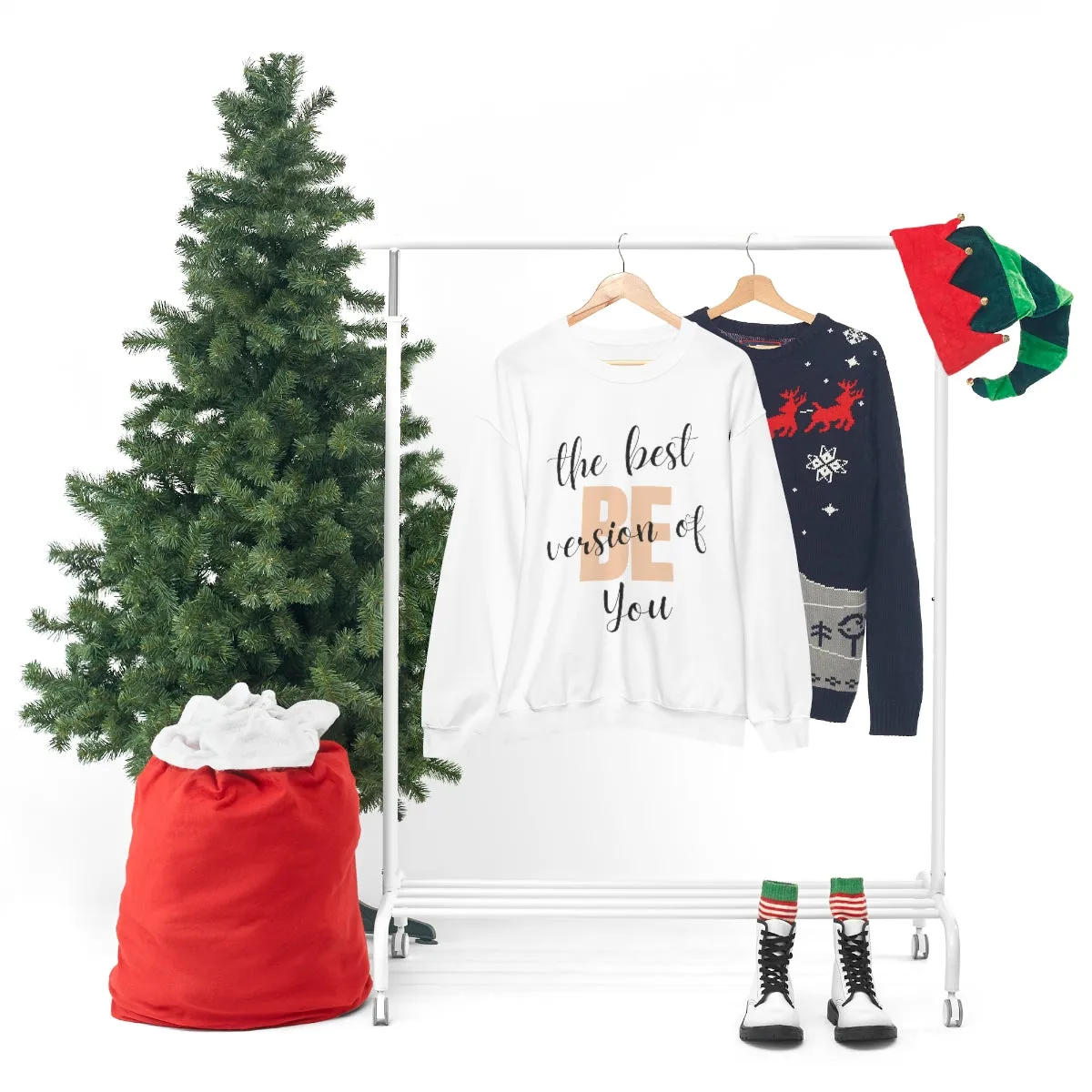 Be the Best Version of You Unisex Crewneck Sweatshirt, Positive Mindset Gift, Inspirational Top, Mental Wellness Crew , Motivational