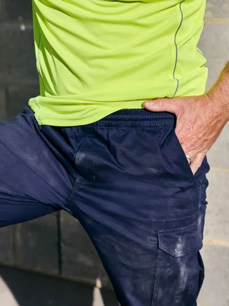BPC6029T - Bisley - Taped Biomotion Stretch Cotton Drill Elastic Waist Cargo Pant