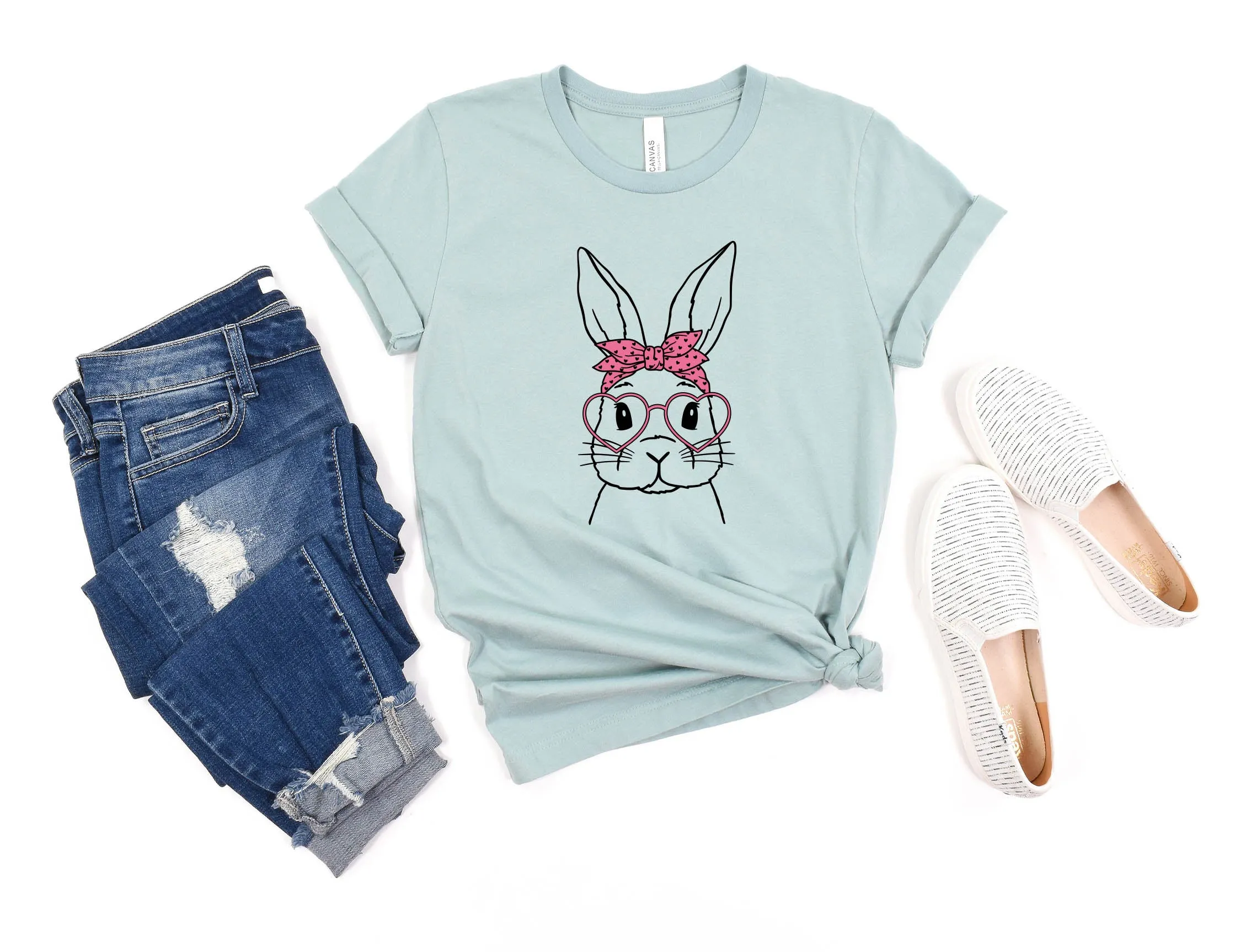 Bunny w/Bow & Glasses Tee