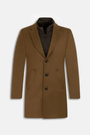 Café Noir Felt Coat with removable padded piece