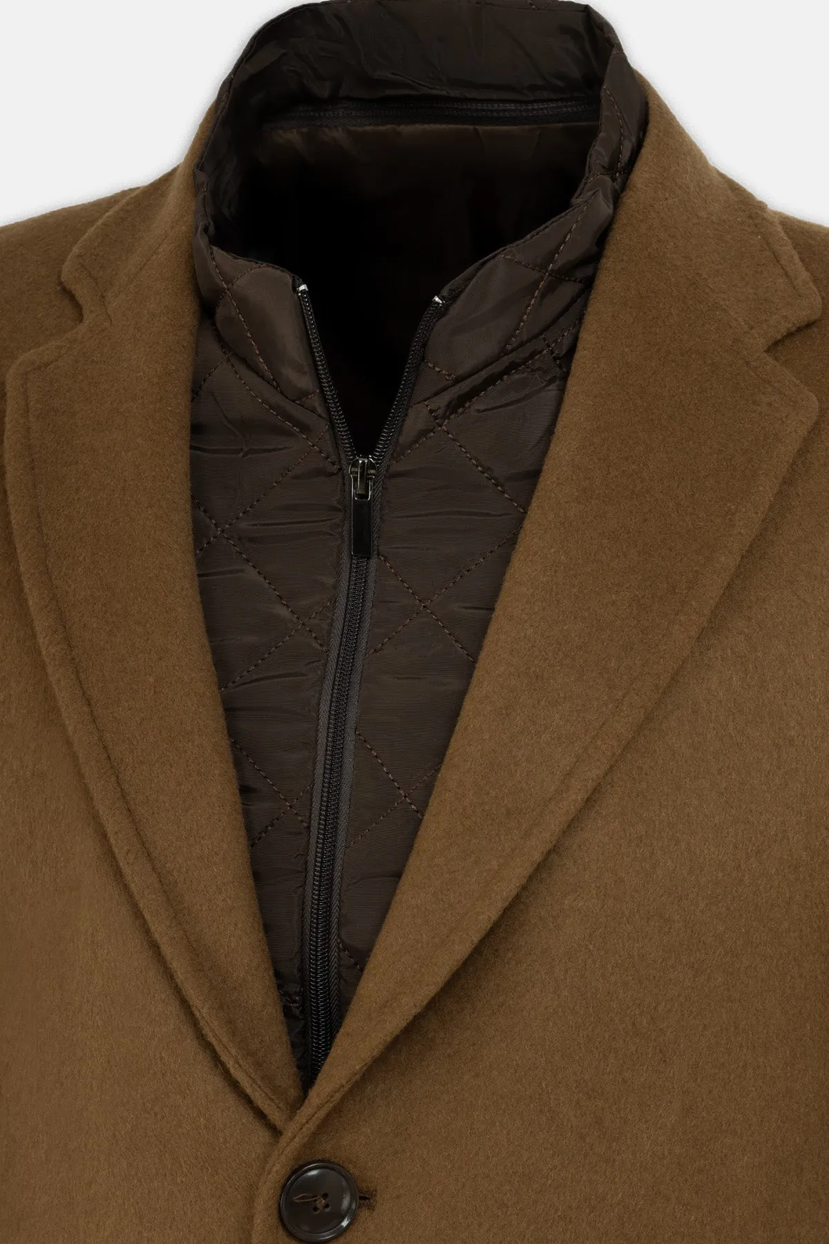 Café Noir Felt Coat with removable padded piece