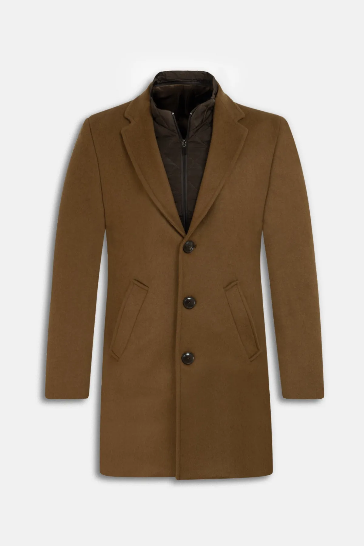 Café Noir Felt Coat with removable padded piece