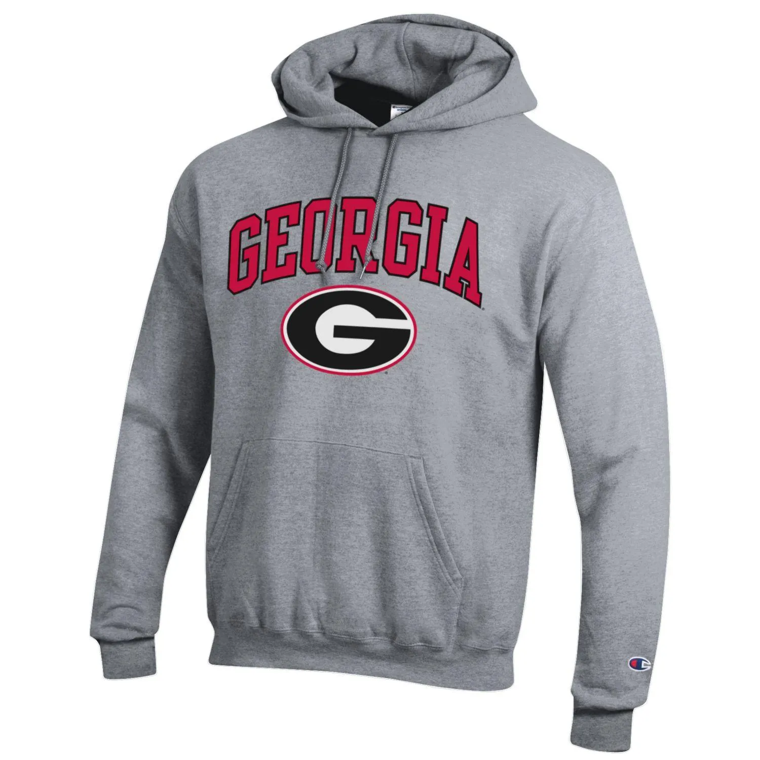 Champion GEORGIA Oval G Hoodie Sweatshirt - GRAY