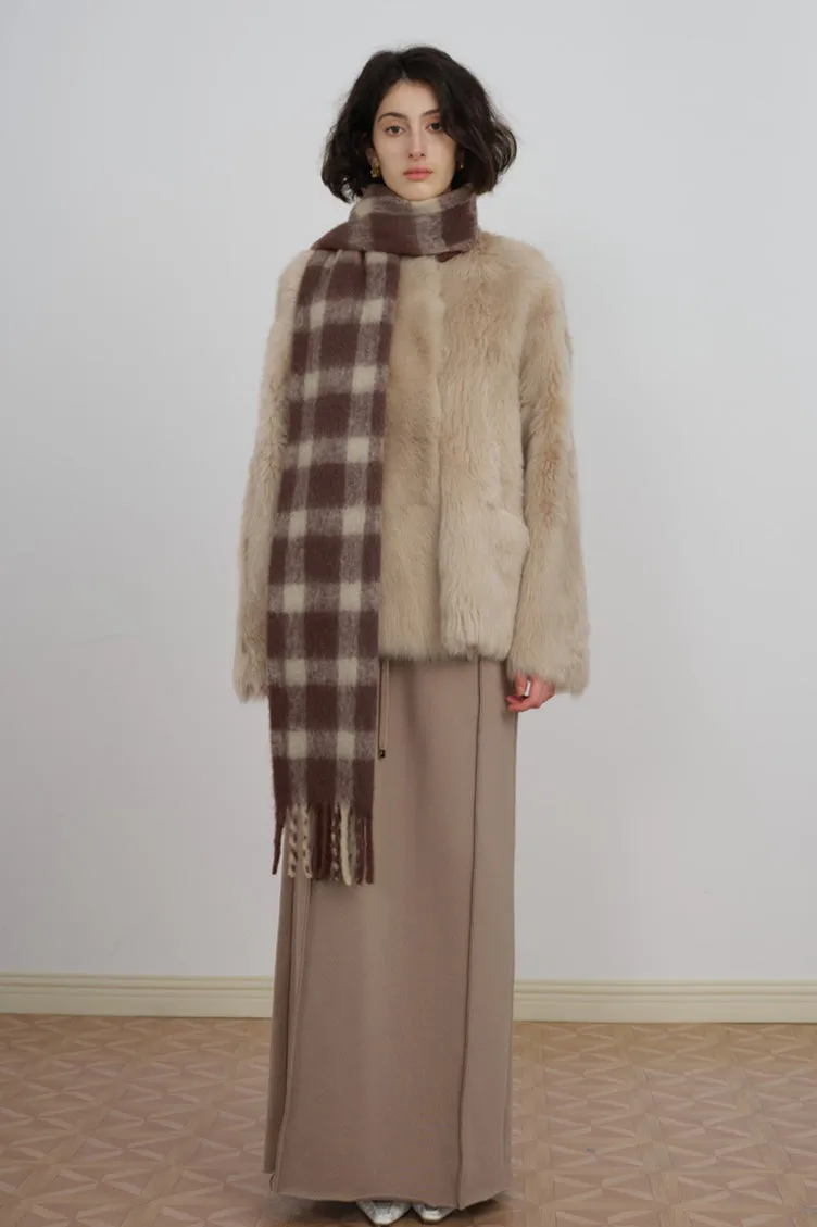 Chic Winter Checkered Scarf