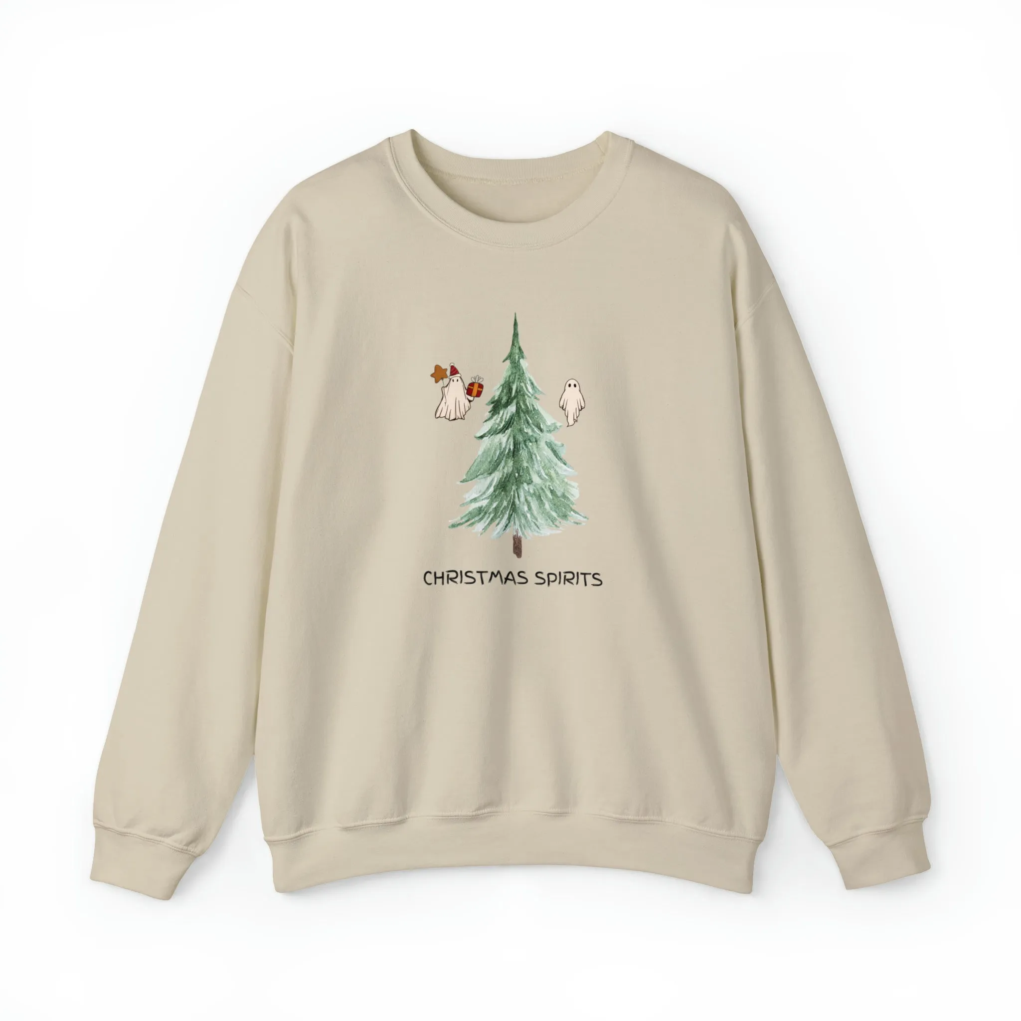 Christmas Spirits, Christmas Sweatshirt, Making Spirits Bright, Ghost Christmas, Spooky Christmas, Halloween Christmas, XMas Sweatshirt