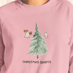 Christmas Spirits, Christmas Sweatshirt, Making Spirits Bright, Ghost Christmas, Spooky Christmas, Halloween Christmas, XMas Sweatshirt