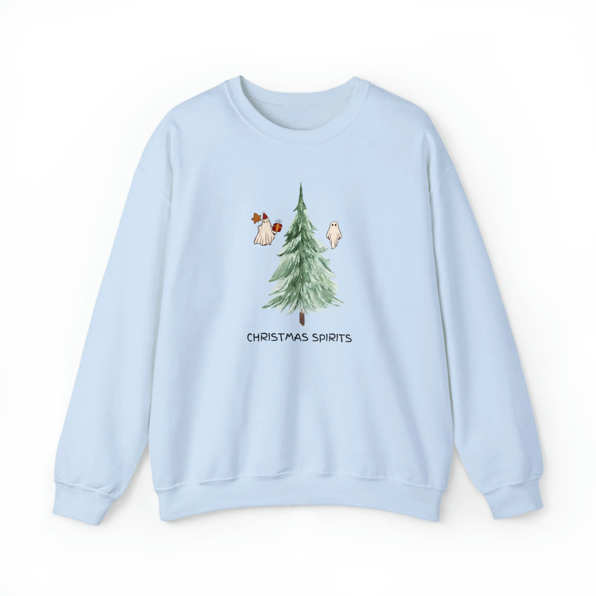 Christmas Spirits, Christmas Sweatshirt, Making Spirits Bright, Ghost Christmas, Spooky Christmas, Halloween Christmas, XMas Sweatshirt