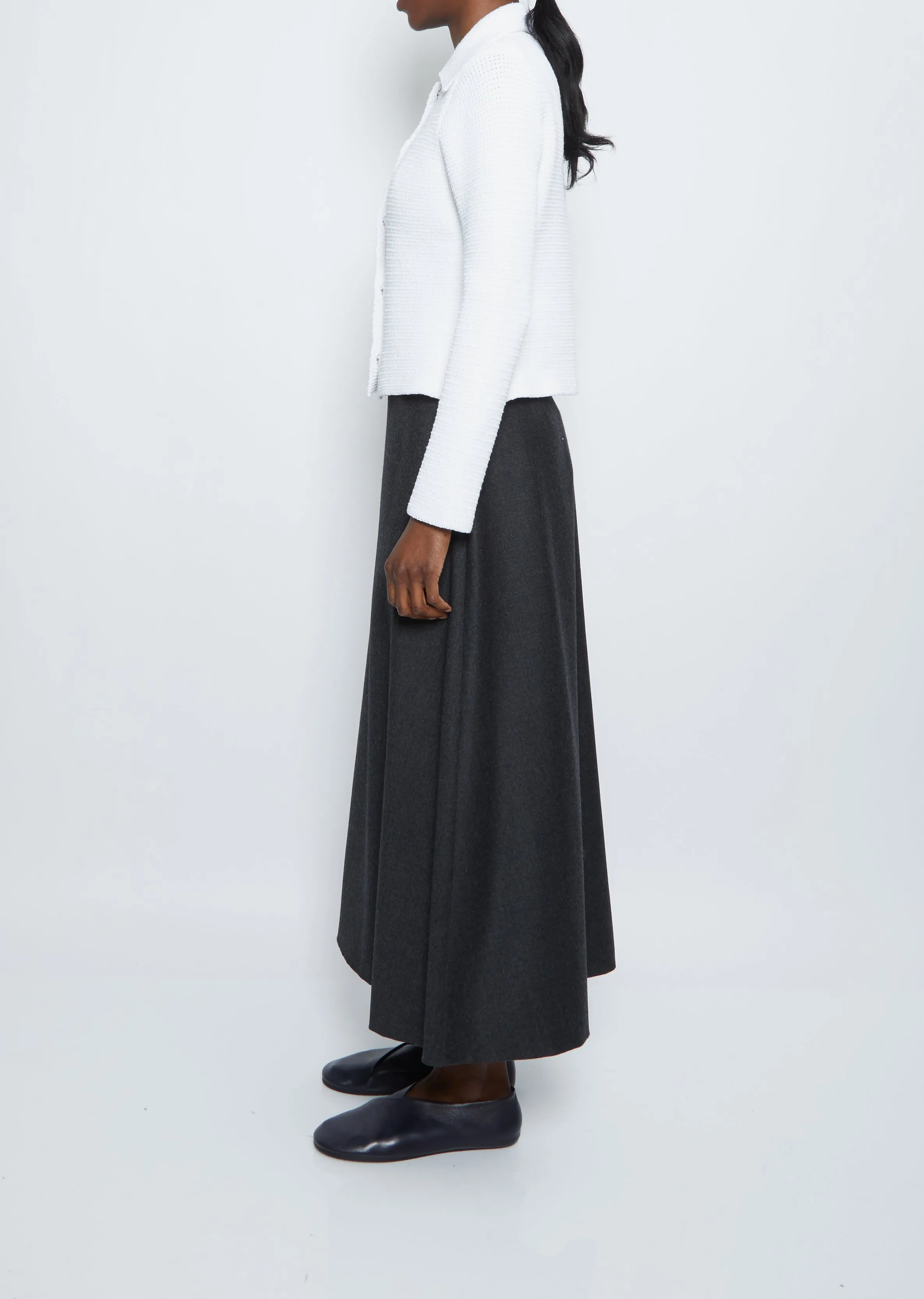 Collared Cardigan — White