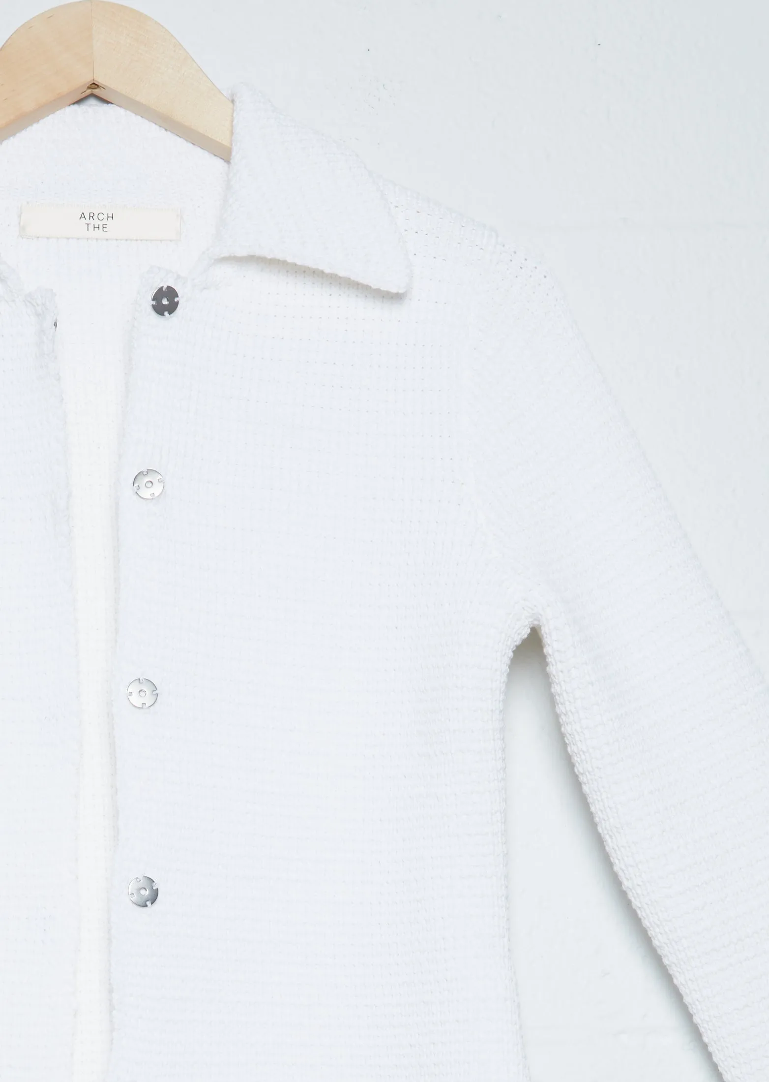 Collared Cardigan — White