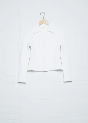 Collared Cardigan — White