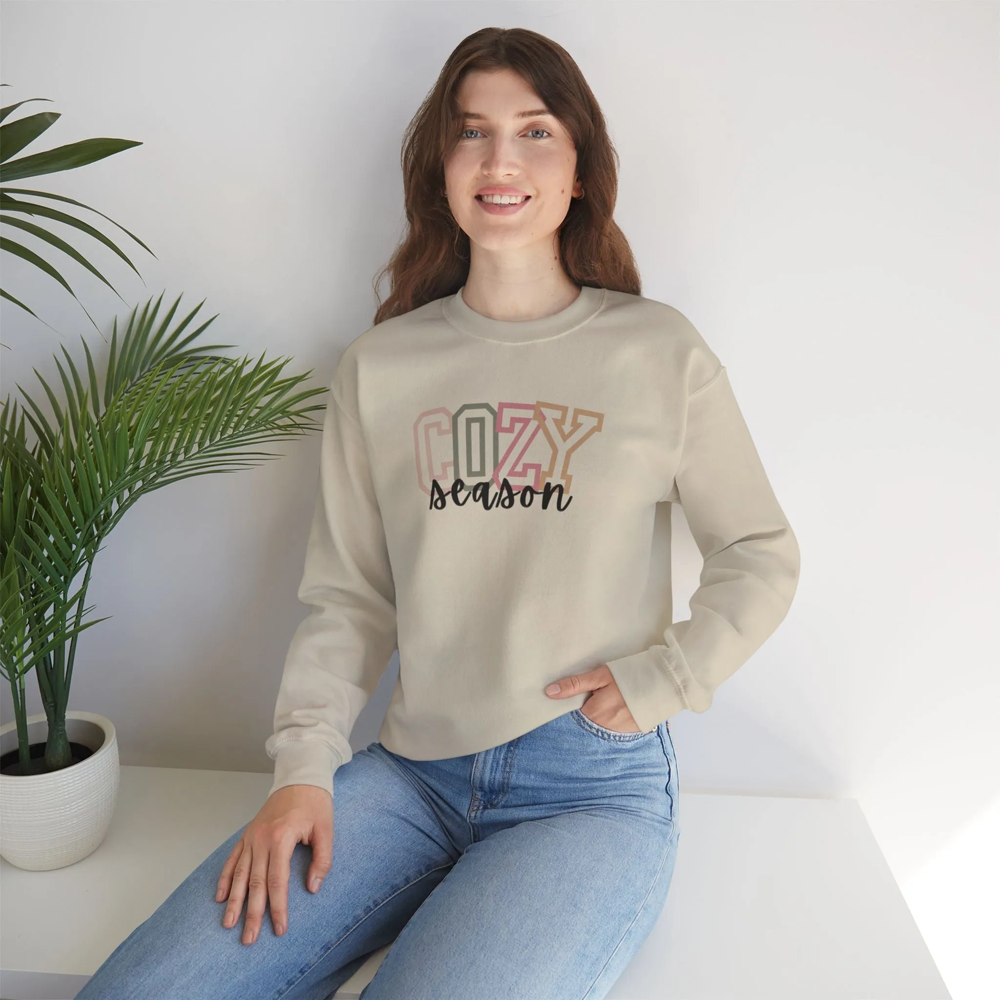 Cozy Crewneck "cheery colors"