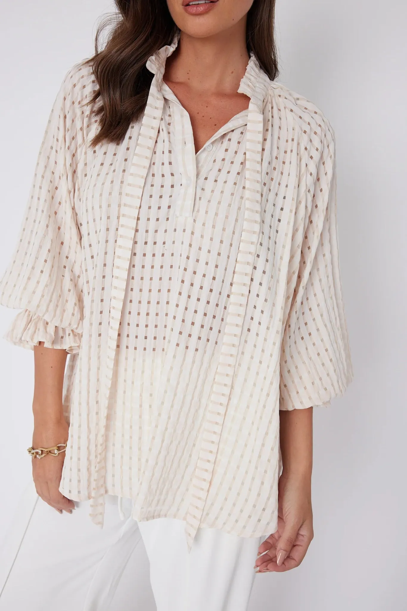 Danill Chequer Blouse