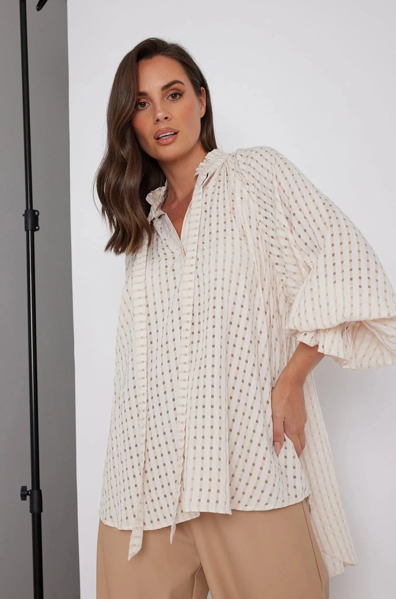 Danill Chequer Blouse