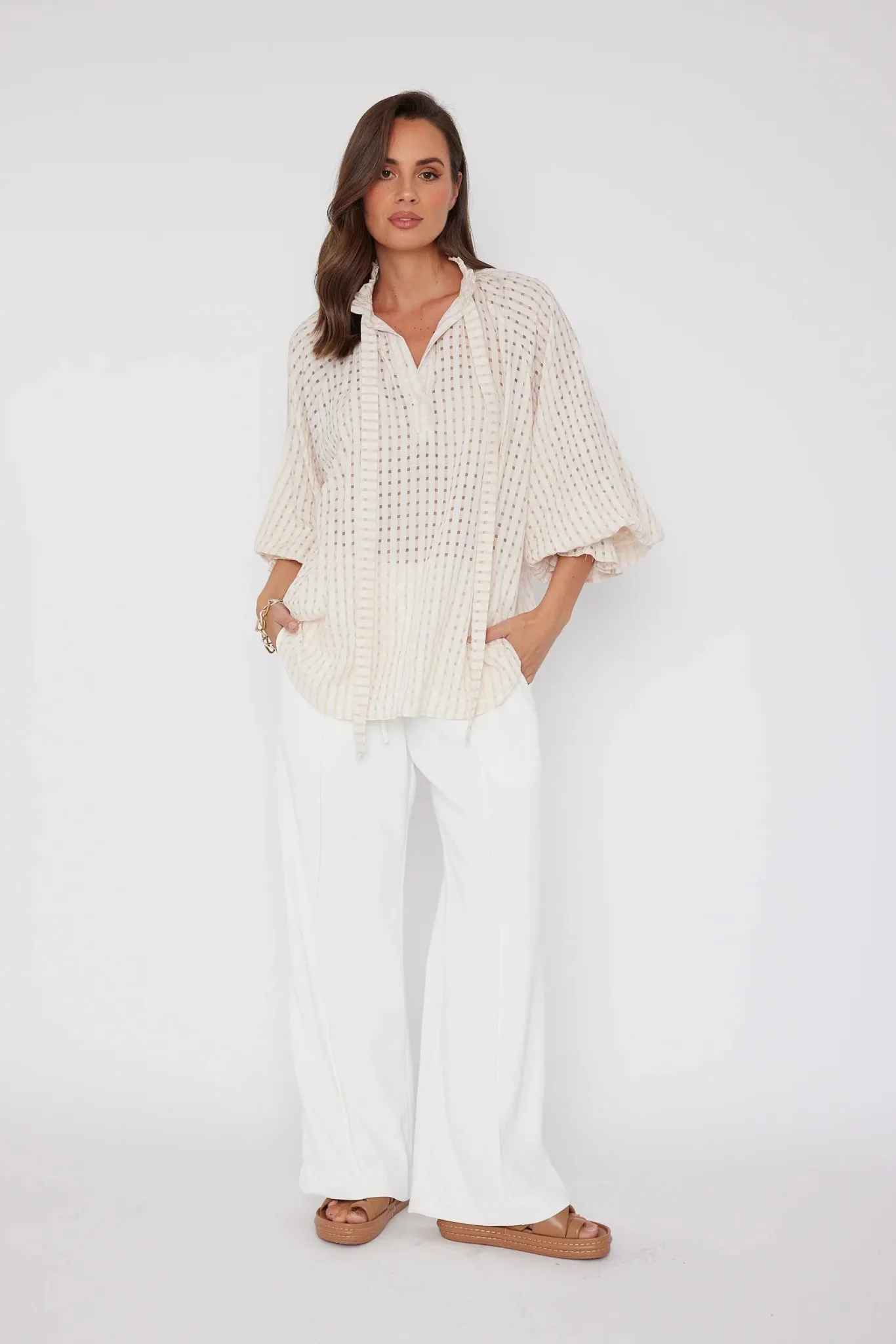 Danill Chequer Blouse