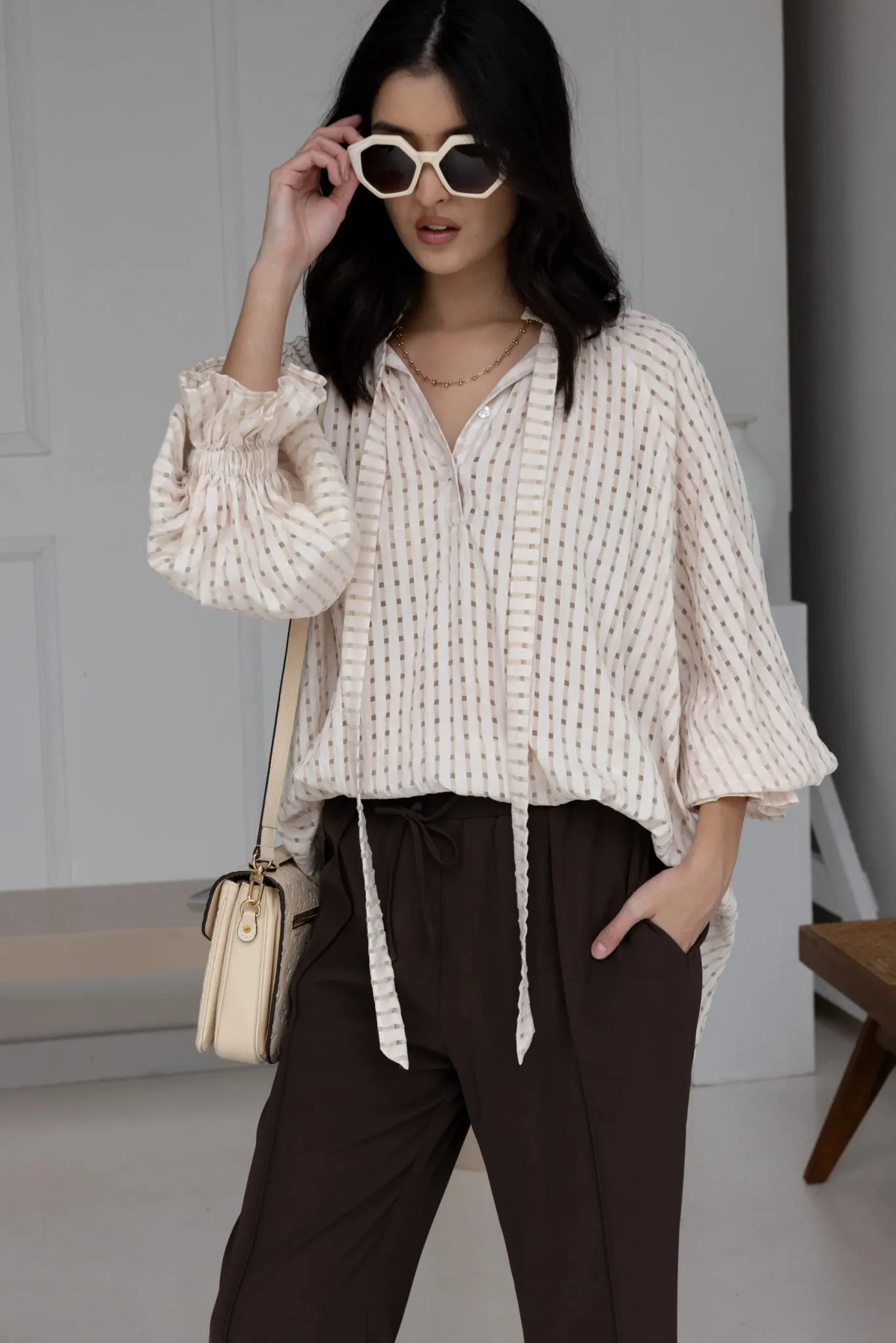 Danill Chequer Blouse