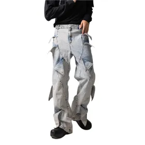 DND4DES Deconstructed Rose Petals Washed Jeans
