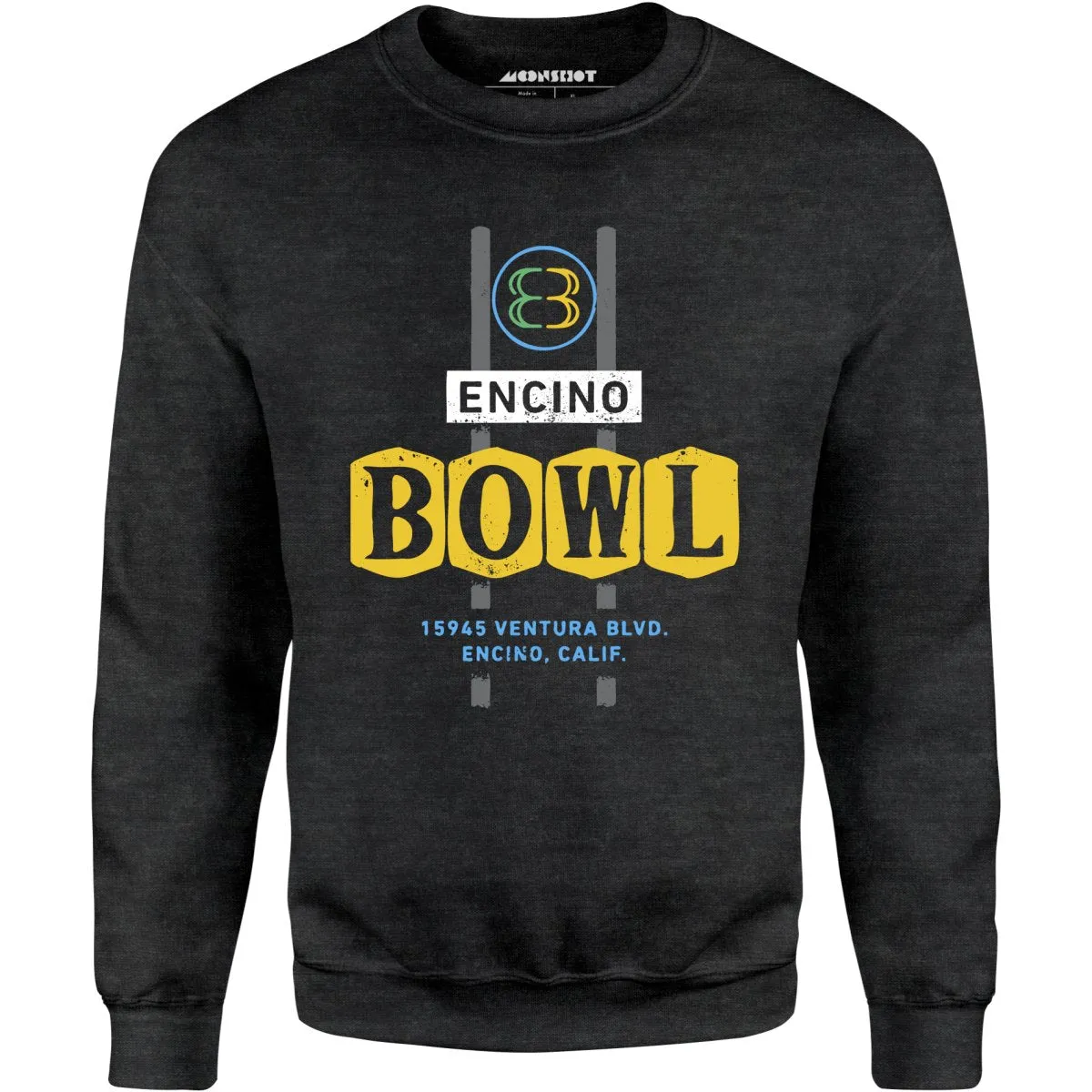 Encino Bowl - Encino, CA - Vintage Bowling Alley - Unisex Sweatshirt