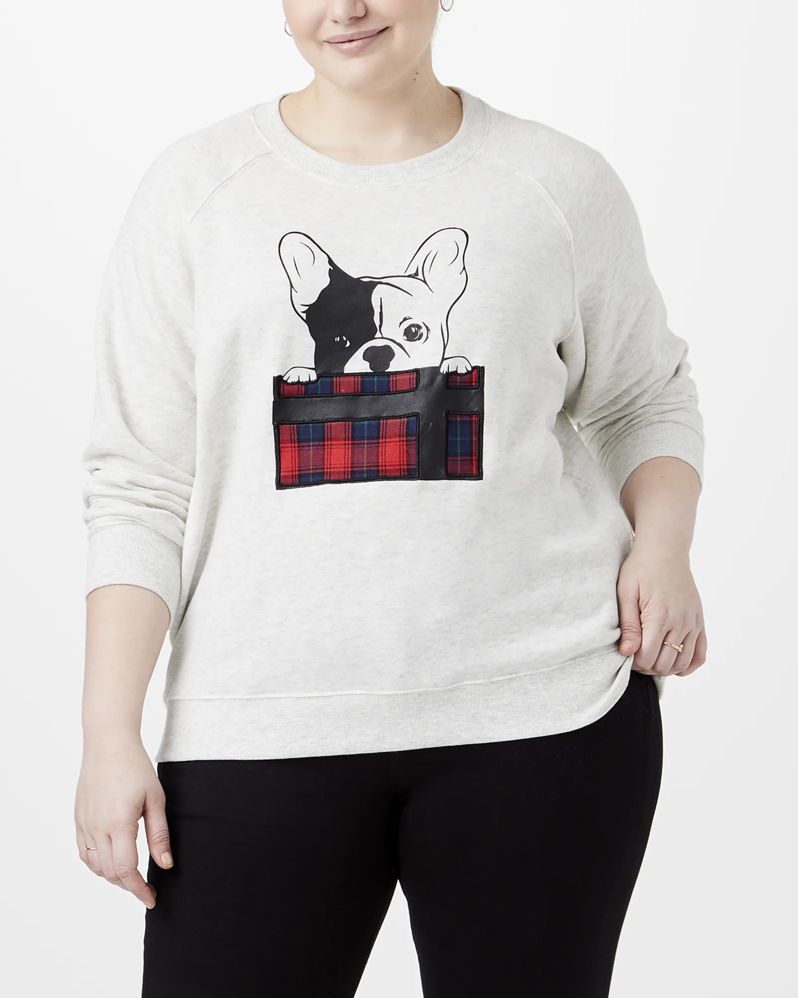 Erin Sequin Sweatshirt | White