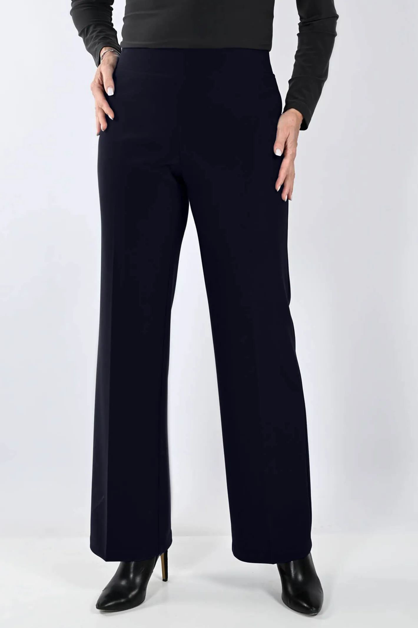 Frank Lyman 233015 Midnight Blue Wide Leg Trousers