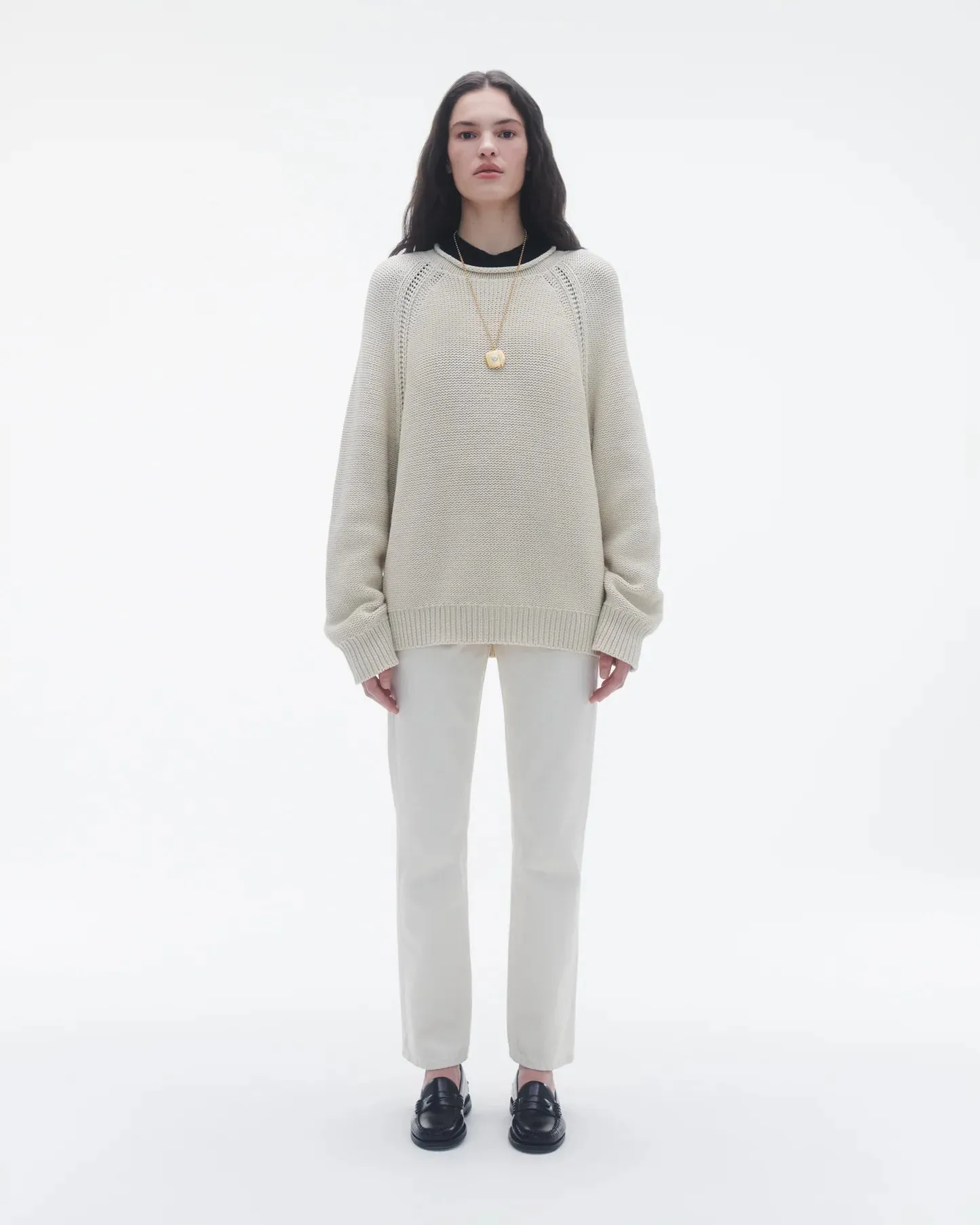 Island Rollneck in Ecru