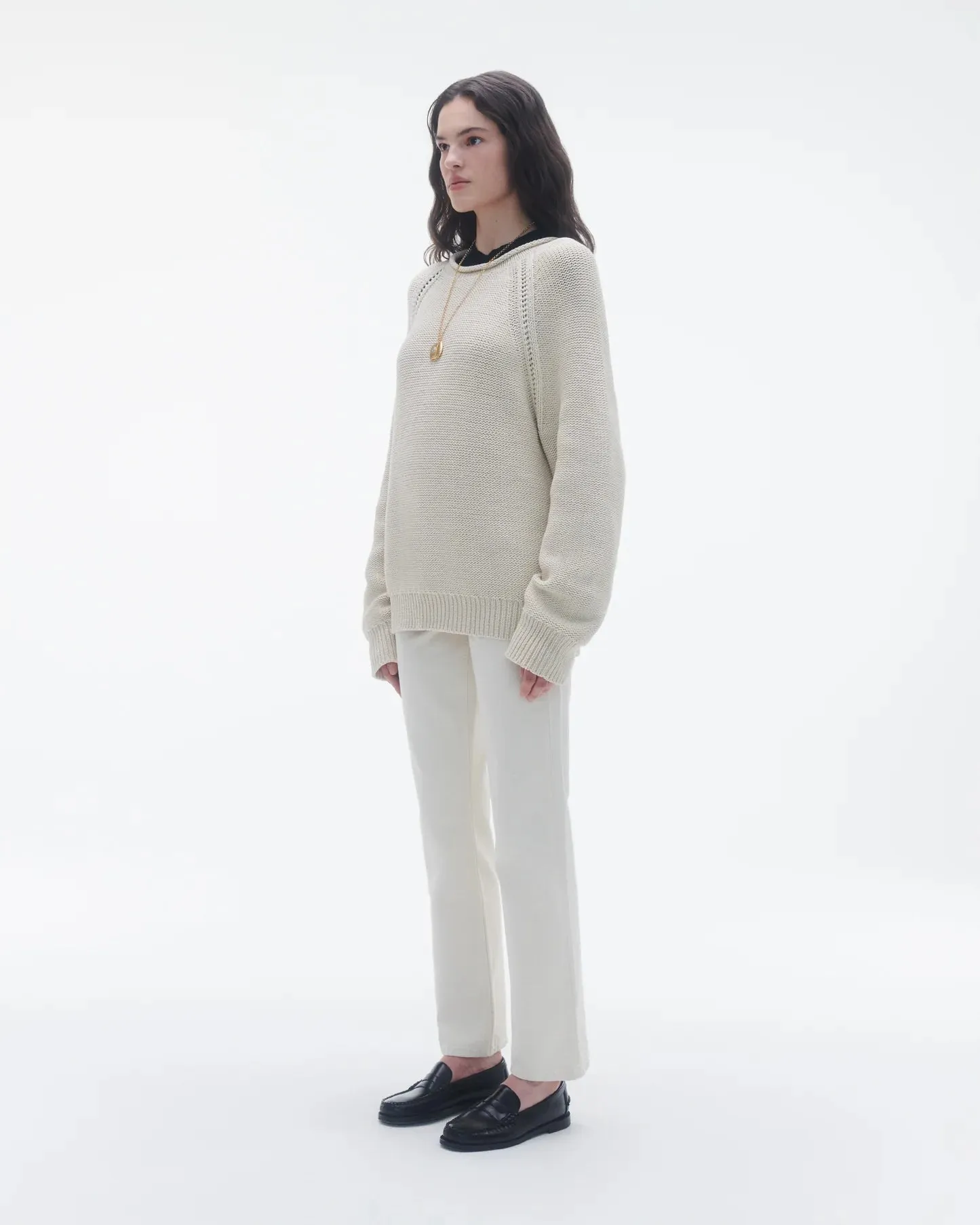 Island Rollneck in Ecru