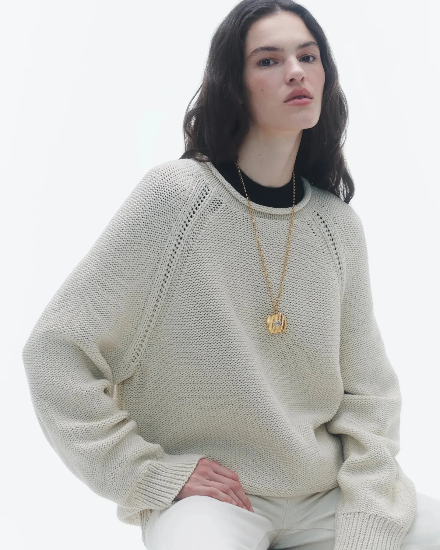 Island Rollneck in Ecru