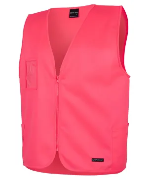 JB6HVSZ JBs Wear Hi Vis Zip Safety Vest