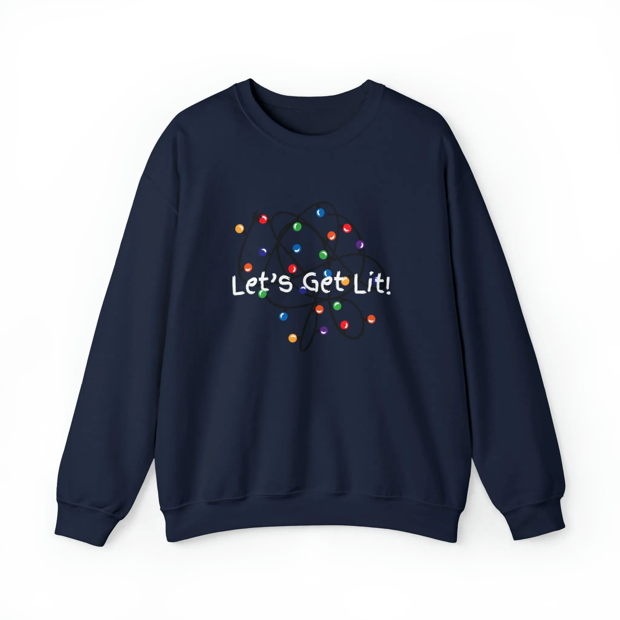 Let's Get Lit Sweatshirt, Cute Christmas Hoodie, Lets Get Lit Matching Family Hoodie, Christmas Hoodie, Christmas Gift, Ugly Sweatshirts