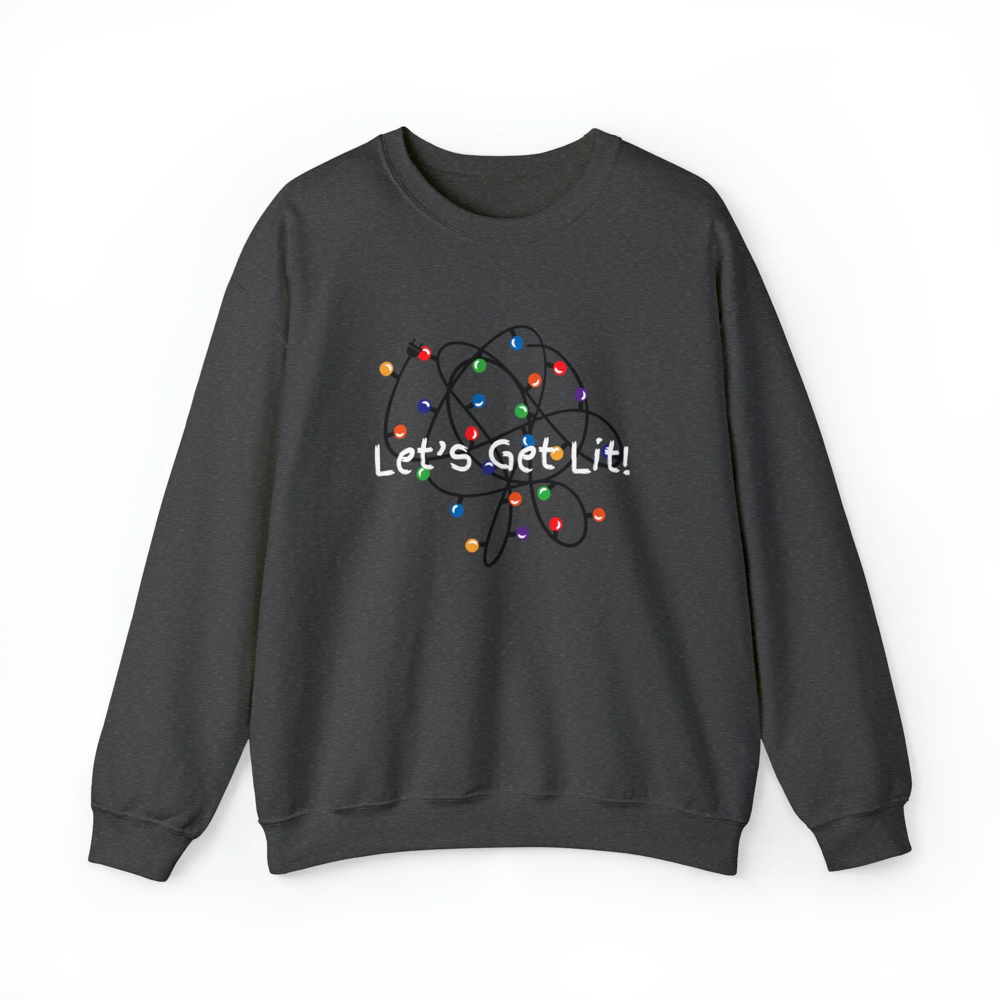 Let's Get Lit Sweatshirt, Cute Christmas Hoodie, Lets Get Lit Matching Family Hoodie, Christmas Hoodie, Christmas Gift, Ugly Sweatshirts