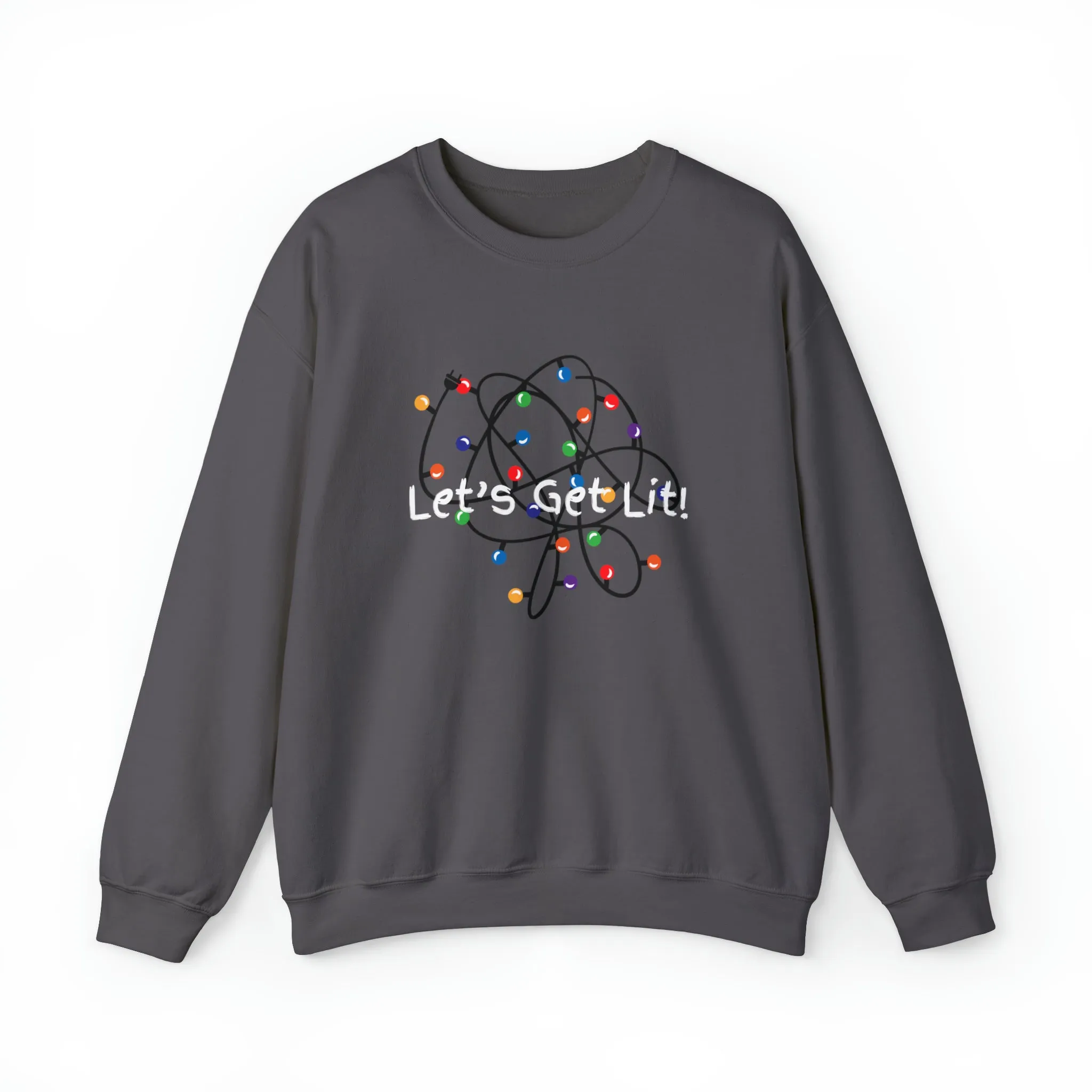 Let's Get Lit Sweatshirt, Cute Christmas Hoodie, Lets Get Lit Matching Family Hoodie, Christmas Hoodie, Christmas Gift, Ugly Sweatshirts