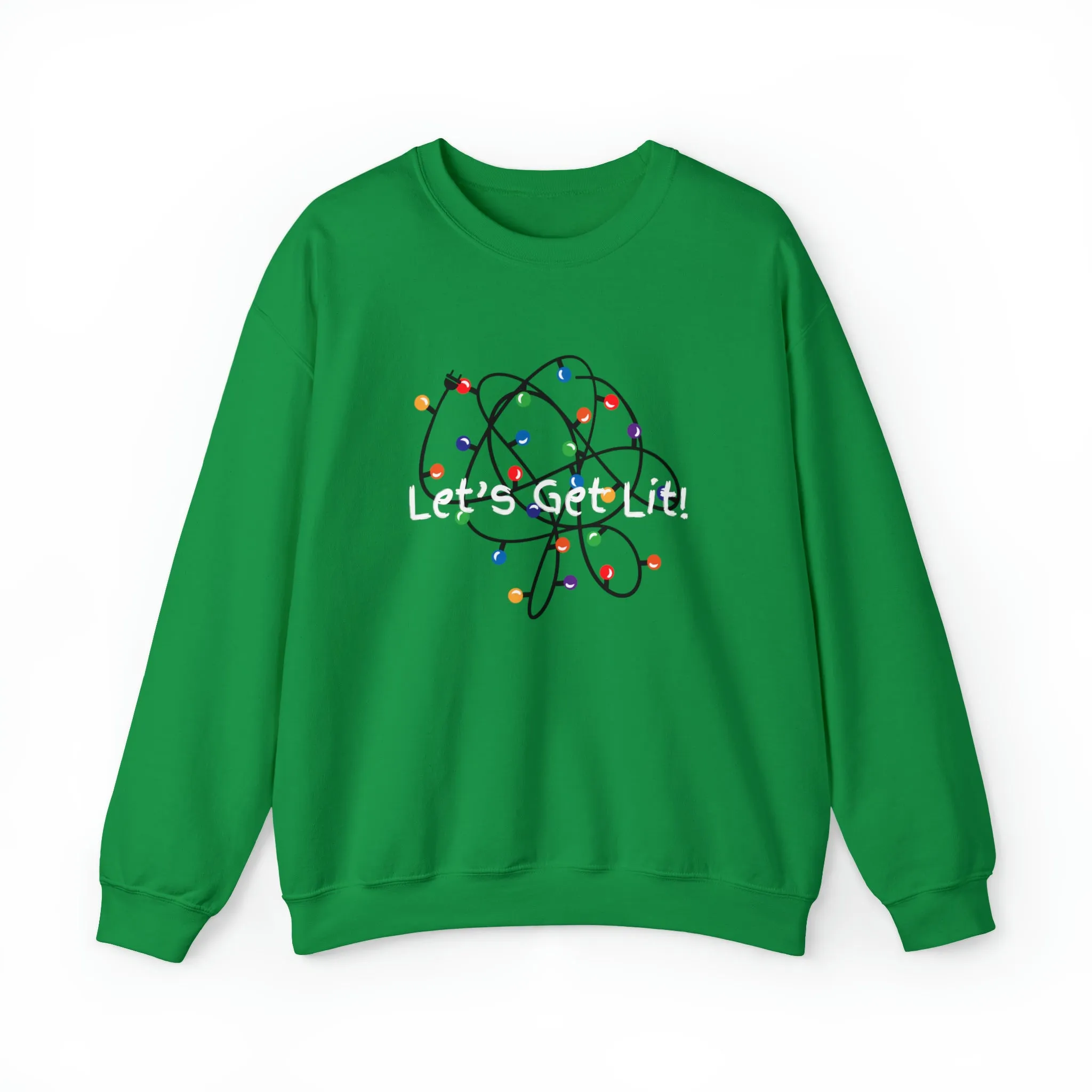 Let's Get Lit Sweatshirt, Cute Christmas Hoodie, Lets Get Lit Matching Family Hoodie, Christmas Hoodie, Christmas Gift, Ugly Sweatshirts