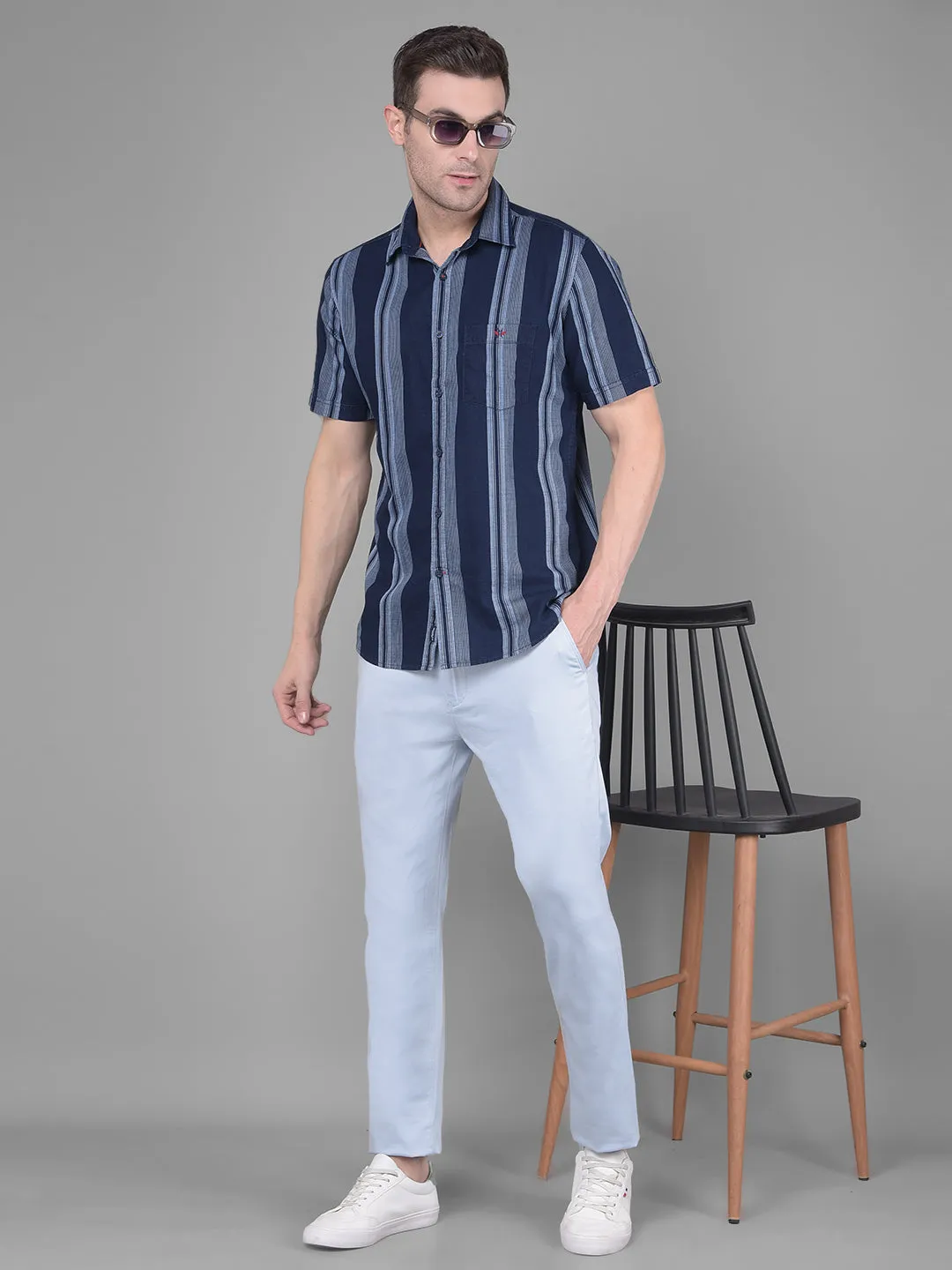 Light Blue Trousers