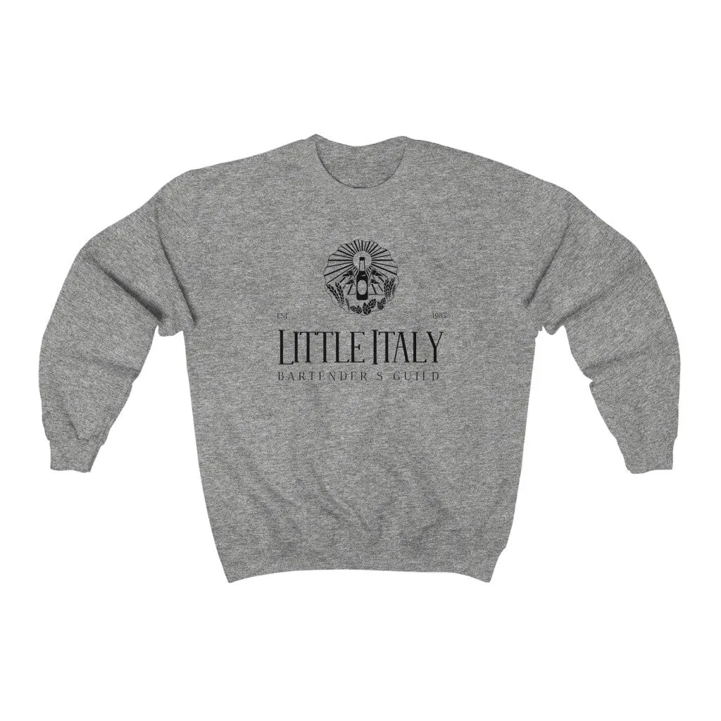 Little Italy Bartenders Guild Est. 1985 Unisex Heavy Blend Crewneck Sweatshirt