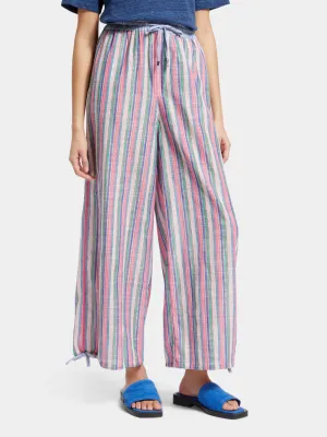 Lurex striped beach pants