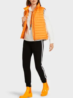 Marc Cain Sports Orange Quilted Gilet US 37.03 W34 COL 473
