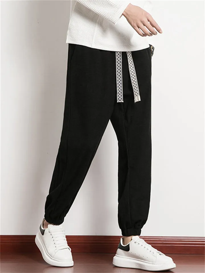 Men's Stylish Solid Color Winter Thermal Corduroy Sweatpants