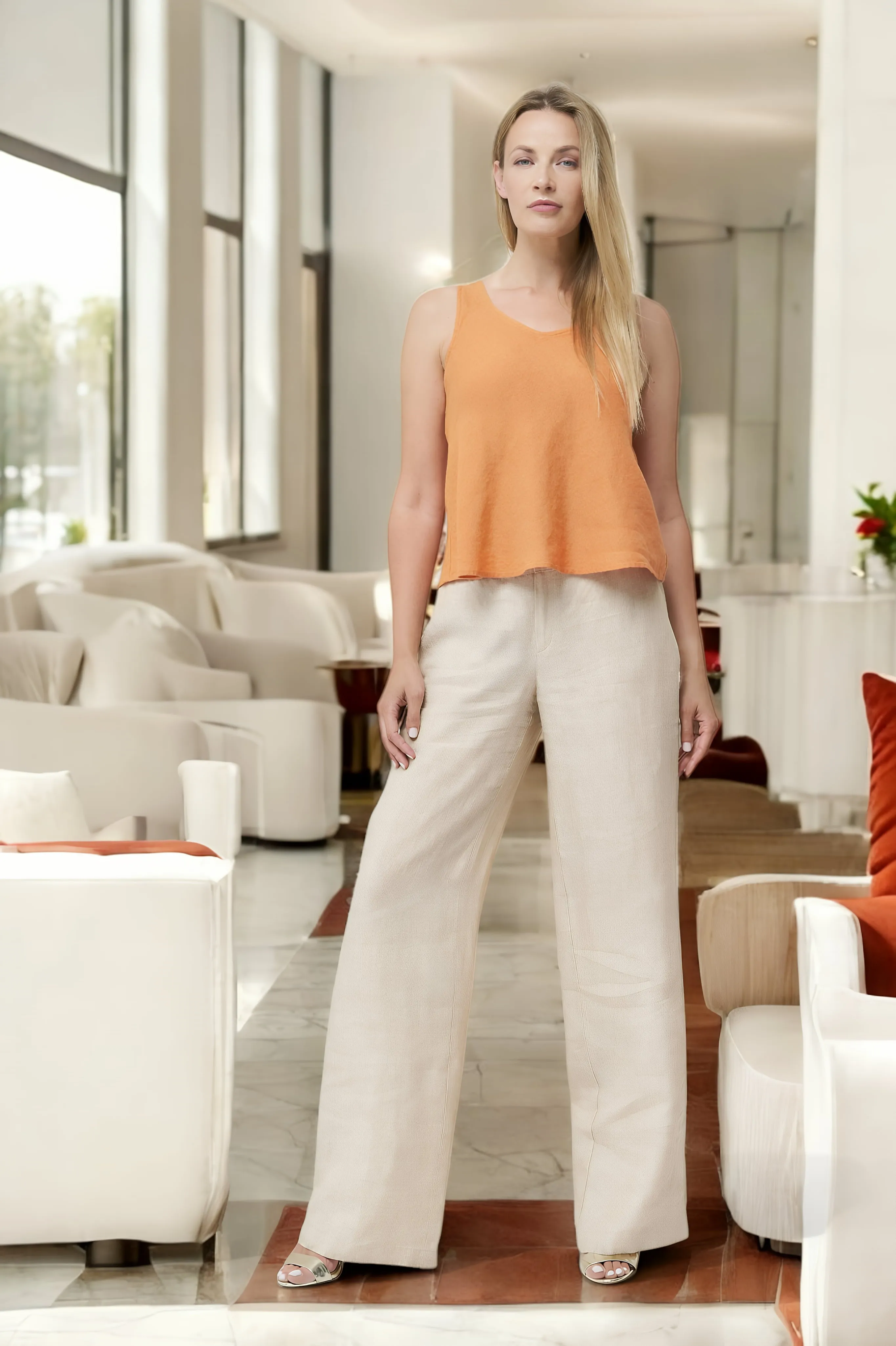 Modern linen pants Paula