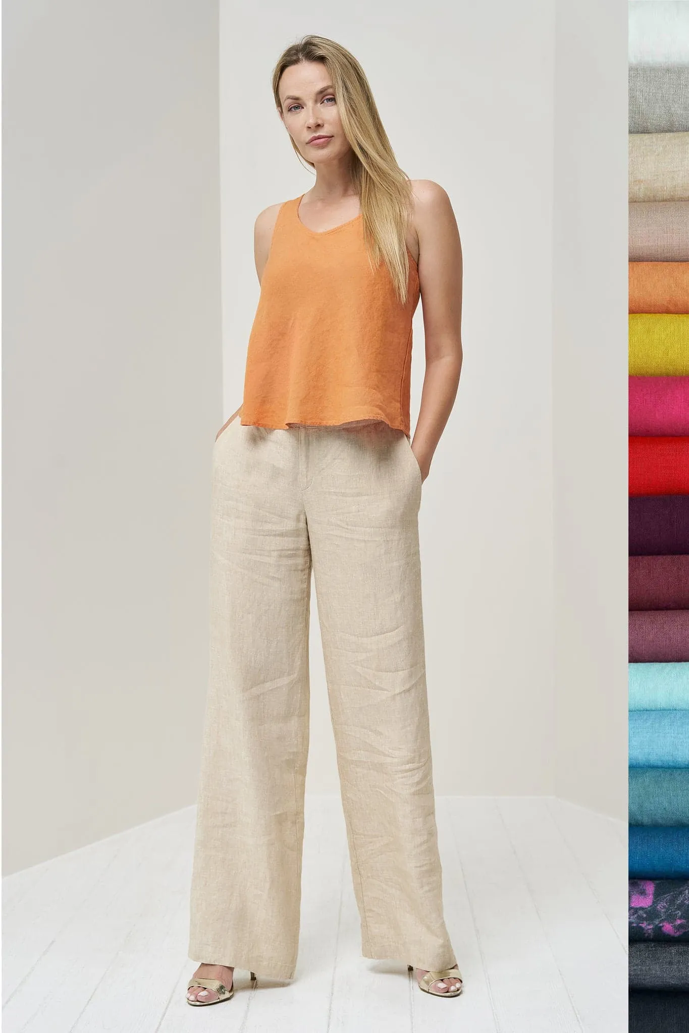 Modern linen pants Paula