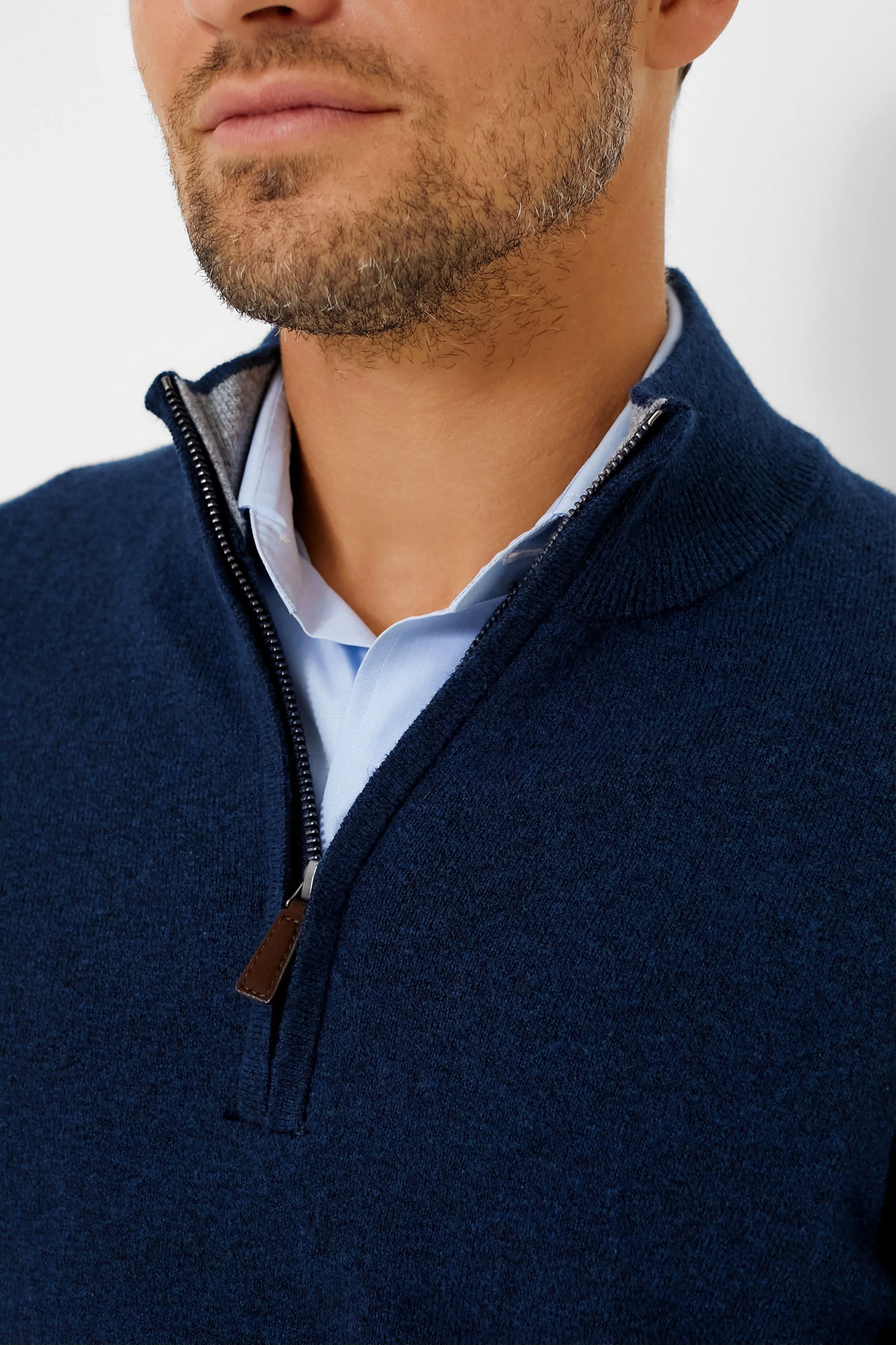 Navy Heather Jackson Quarter Zip