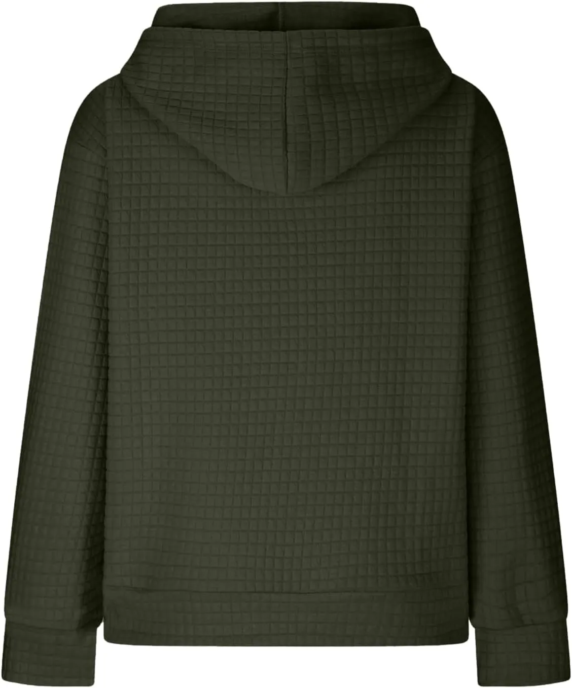 Oversized Hoodies for Women Waffle Pullover Casual Loose Fit Hooded Sweatshirt Long Sleeve Drawstring Tops