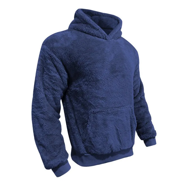 Plush Pocket Hoodie - Trendy vintertrøje til mænd