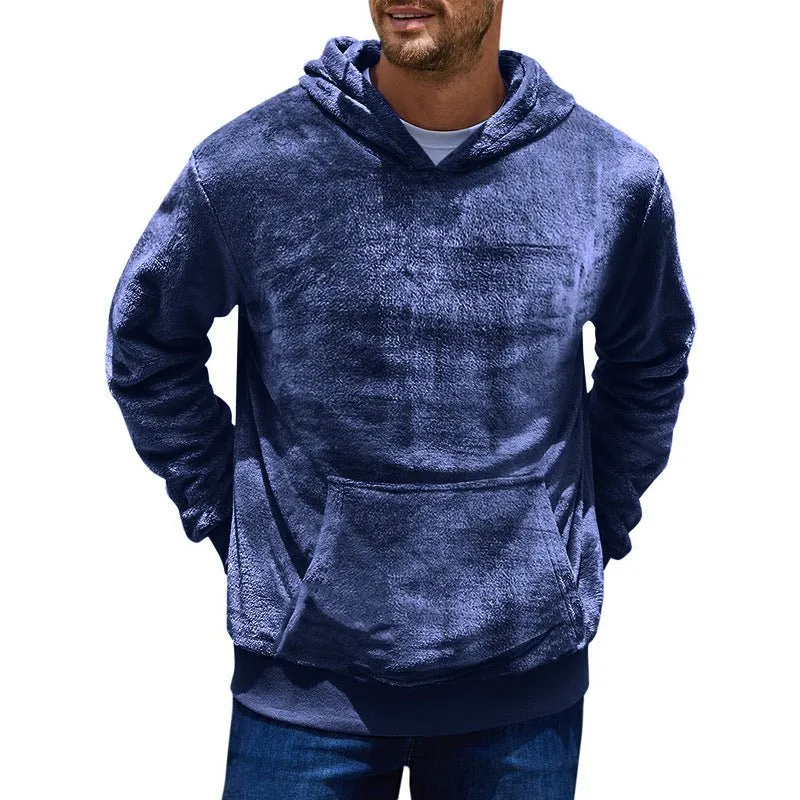Plush Pocket Hoodie - Trendy vintertrøje til mænd