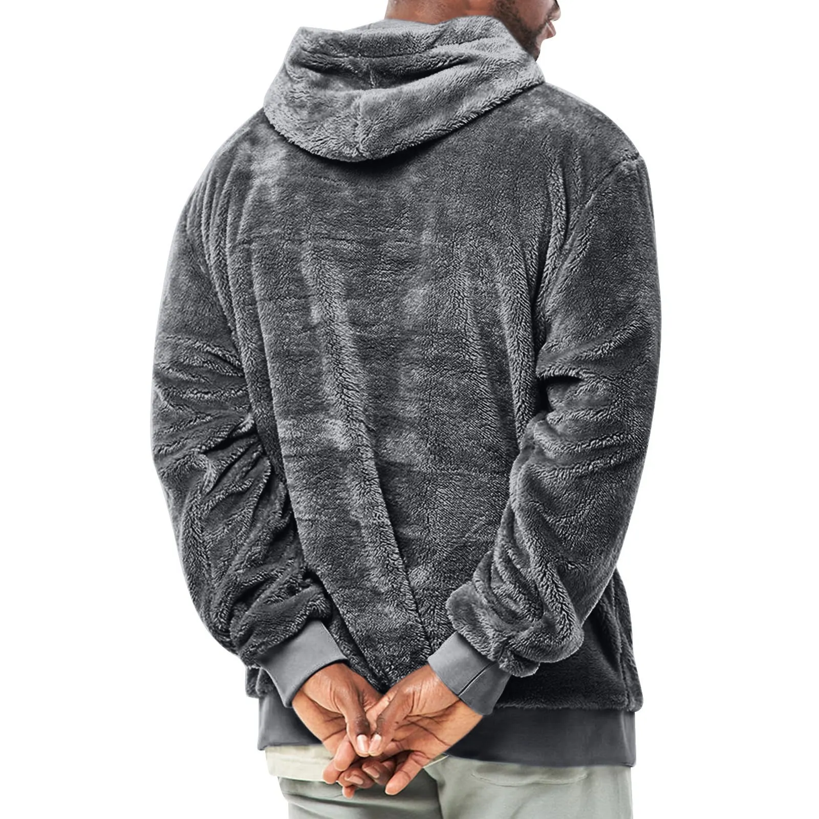 Plush Pocket Hoodie - Trendy vintertrøje til mænd
