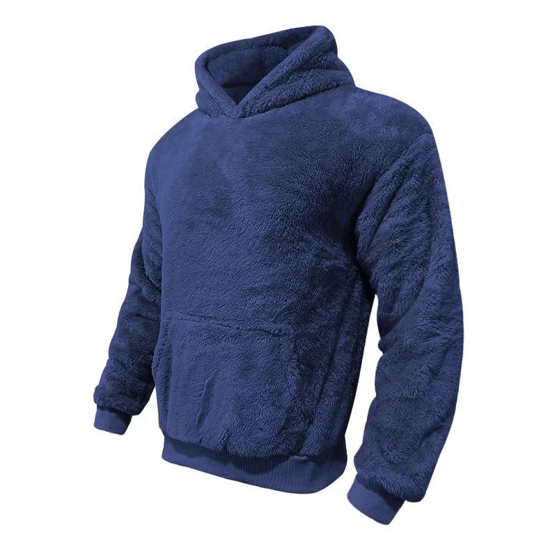 Plush Pocket Hoodie - Trendy vintertrøje til mænd