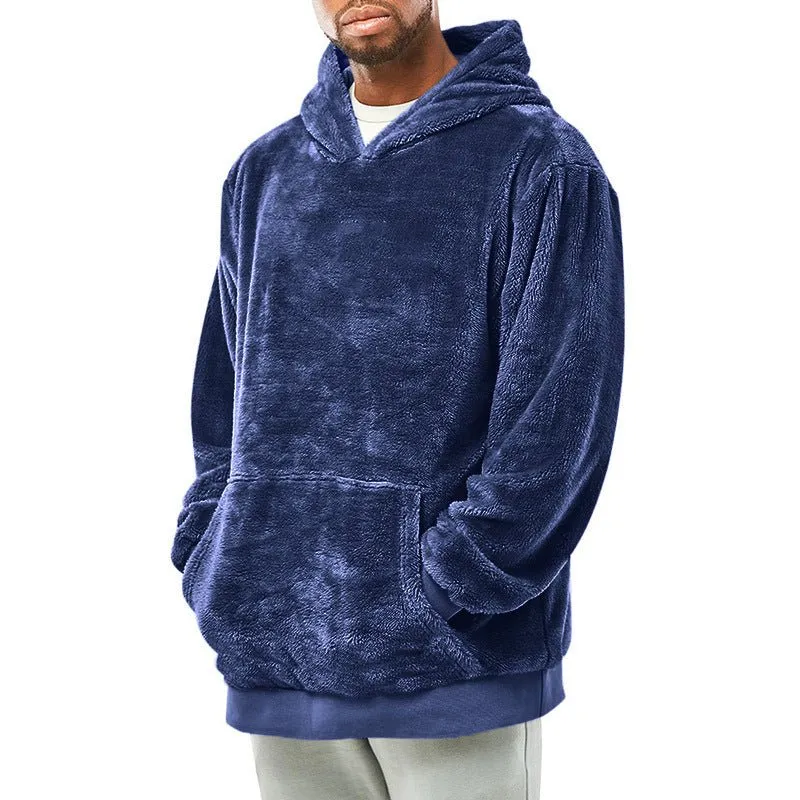Plush Pocket Hoodie - Trendy vintertrøje til mænd
