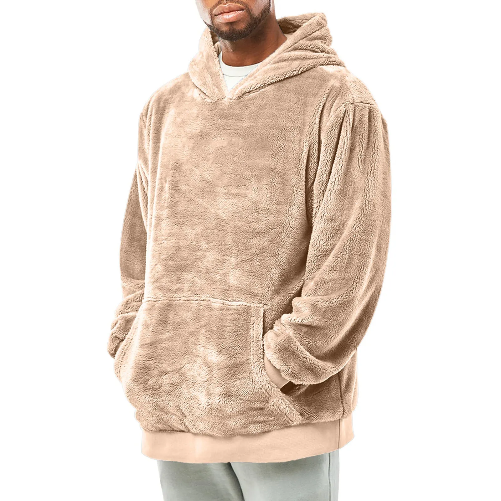 Plush Pocket Hoodie - Trendy vintertrøje til mænd