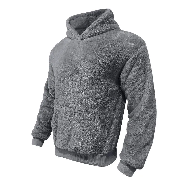 Plush Pocket Hoodie - Trendy vintertrøje til mænd