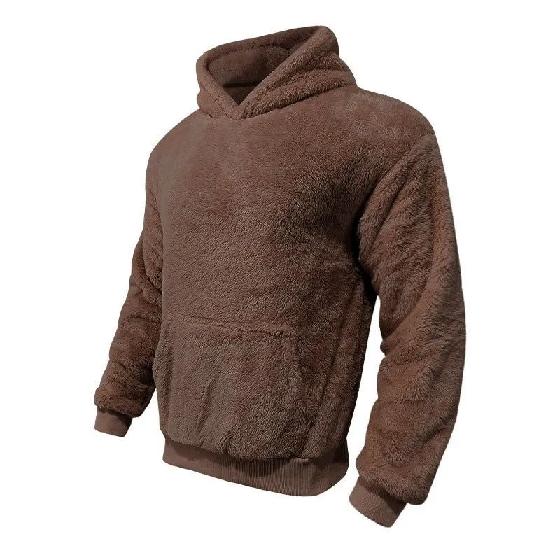 Plush Pocket Hoodie - Trendy vintertrøje til mænd